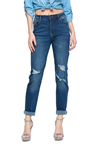 Book Cover Blue Age Women's Butt-Lifting Skinny Jeans and Straight Leg Mom Denim Jeans