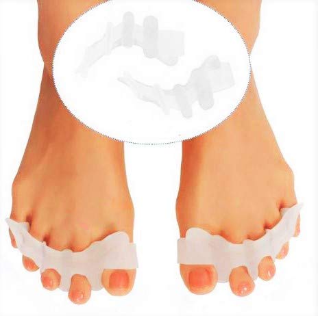 Book Cover Flexible Toe Spreaders, Hammer Toe Straightener, Soft Toe Stretcher, Silicone Hammer Toe Corrector, Toe Separator for Bunions for Men and Women