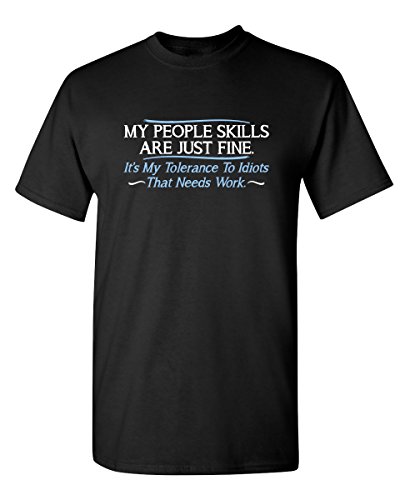 Book Cover My People Skills are Fine It's My Idiots Sarcasm Witty Friends Funny T-Shirts