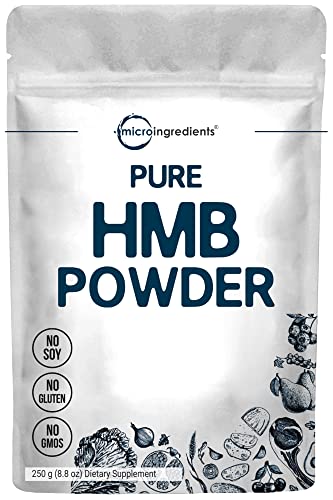 Book Cover Micro Ingredients Pure HMB Powder, 250 Grams, Powerfully Supports Muscle Stamina, Endurance and Strength, No GMOs and Vegan Friendly