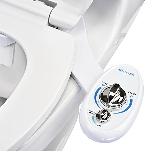 Book Cover Brondell Bidet Left Hand Bidet Attachment SouthSpa Dual Nozzle - control panel on left side - Dual Positionable Nozzles for front and rear wash, LH-12