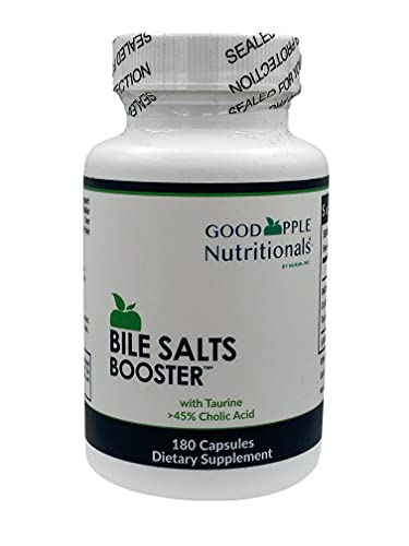 Book Cover Bile Salts Booster | Supports Gallbladder/No Gallbladder | Ox Bile & Taurine Gallbladder Supplement | Gas & Bloating | Digestive Aid especially fats | 180 Capsules - 110 mg