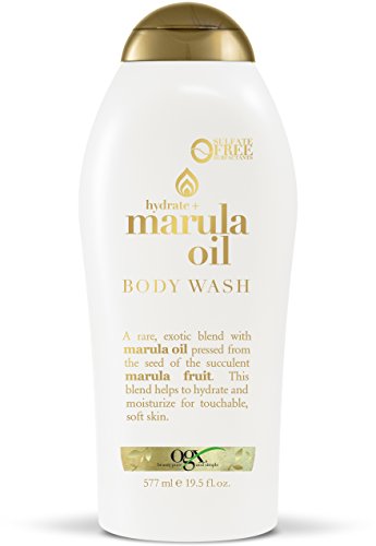 Book Cover OGX Marula Oil Body Wash Moisturizing Body Wash Formulated for Dry Skin, Oily Skin, Normal Skin, Combination Skin with Marula Oil Silicone Free, 19.5 Fl Oz