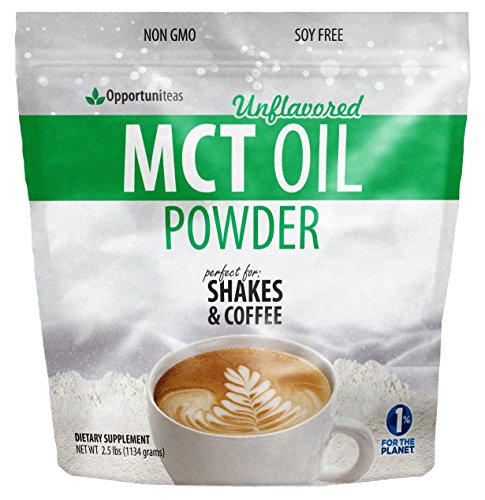 Book Cover Opportuniteas MCT Oil Powder, Keto Creamer for Coffee,Tea, Drinks&Smoothies, Low Carb Keto Friendly, Boost Energy&Mental Focus, Supplement for Ketogenic Diet, Gluten Free, & Non-GMO, unflavored 2.5lbs