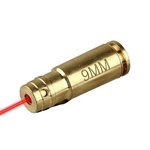 Book Cover Red Dot 9mm 9 mm Laser Bore Sighter Boresight Hunting Tool 9 mm Cartridge Bore Sight Red Laser boresighter