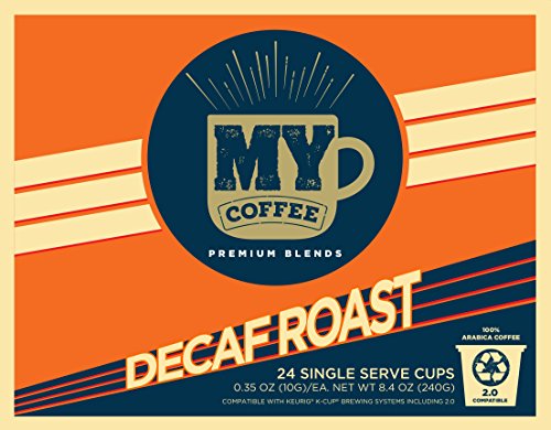 Book Cover My Coffee Single Serve Coffee Pods, Decaf Dark Roast, 100 Count