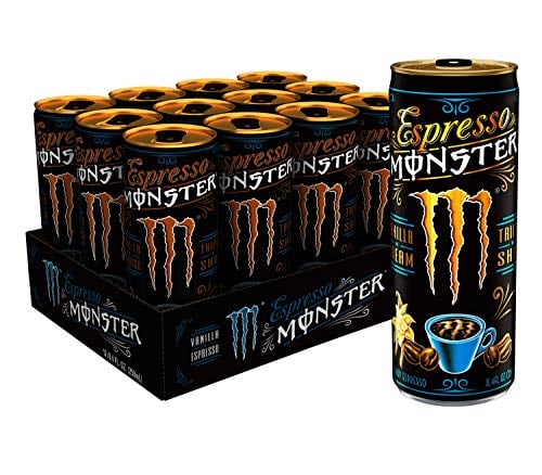 Book Cover Monster Energy Espresso Monster Vanilla Cream, Espresso Energy Drink, 8.4 Ounce (Pack of 12)