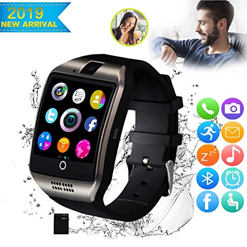 Book Cover CNPGD [U.S. Office & Warranty Smart Watch All-in-1 Weather Proof Smartwatch Watch Cell Phone for Android, Samsung, Galaxy Note, Nexus, HTC, Sony (Black, M)