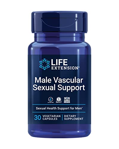 Book Cover Life Extension Male Vascular Sexual Health Support -Hormone-Free Black Ginger Extract Supplement Pills for Men â€“ One Daily, Gluten-Free, Vegetarian, Non-GMO - 30 Capsules