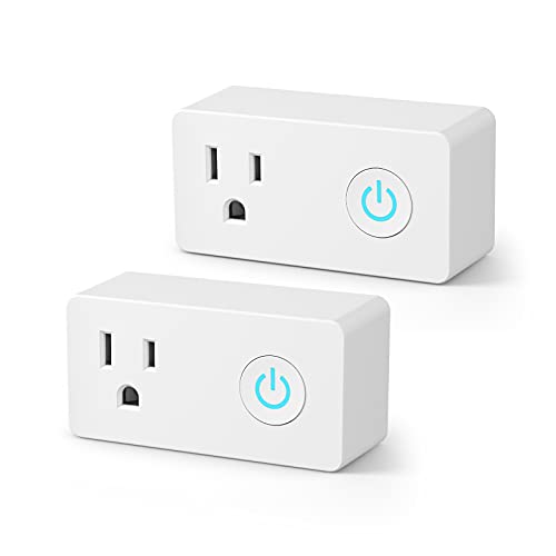 Book Cover BN-LINK WiFi Heavy Duty Smart Plug Outlet, No Hub Required with Timer Function, White, Compatible with Alexa and Google Assistant, 2.4 Ghz Network Only (2 Pack)