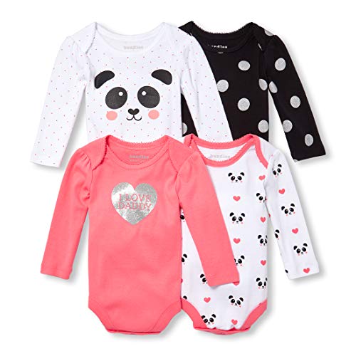 Book Cover The Children's Place baby-girls 4 Pack Bodysuits