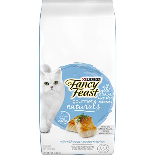 Book Cover Purina Fancy Feast Natural Dry Cat Food, Gourmet Naturals With Wild Caught Ocean Whitefish - 7 lb. Bag