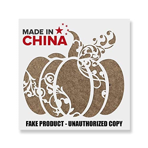 Book Cover Made in China - Cheap Junk Perpkin Decorative Stencil - Not Authorized - Poor Quality
