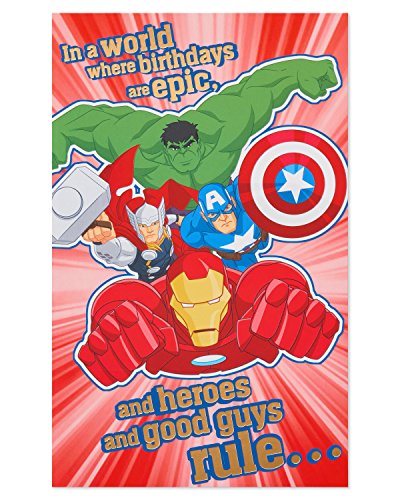 Book Cover American Greetings Birthday Card for Boy (Avengers)