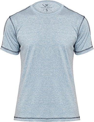 Book Cover Athletic T Shirt | Dri Fit Sport Shirts for Men | Sports Athletics t-Shirt Light Blue