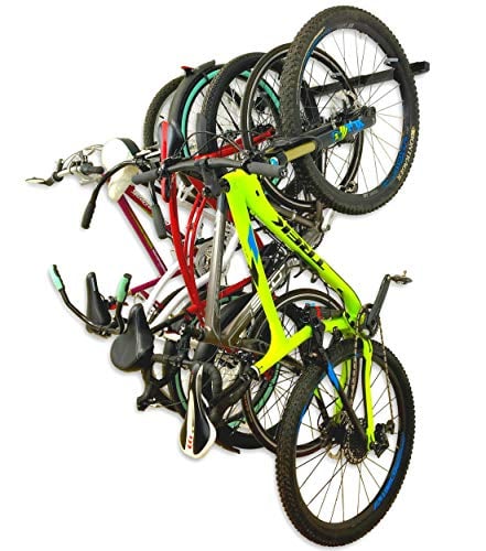 Book Cover StoreYourBoard Omni Bike Storage Rack, Holds 5 Bicycles, Home and Garage Adjustable Bike Wall Hanger Mount
