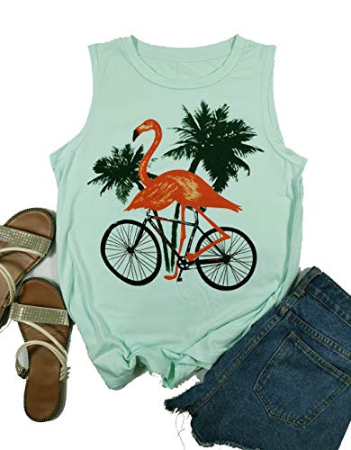 Book Cover DUDUVIE Let's Get Flocked up Tshirt Funny Flamingo Bird Tank Top Shirt Casual - Black - X-Large