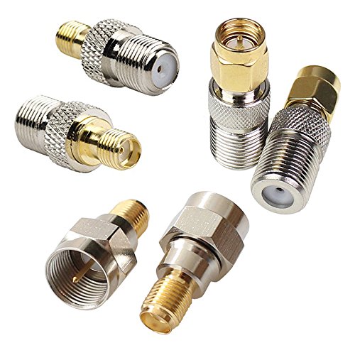 Book Cover F Type To Sma Male Female Connector Adapter Coax Coxial Socket 2 Sets 6 pcs