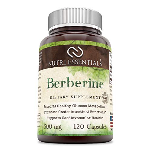 Book Cover Essentials Berberine 500 Mg 120 Capsules- Supports Immune Function, and Energy Based Metabolic Function