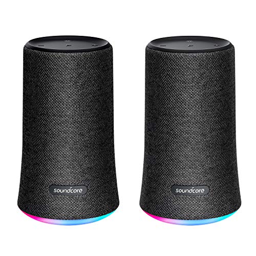 Book Cover [Stereo-Pack] Soundcore Flare Portable Bluetooth 360Â° Speaker by Anker, with All-Round Sound, Wireless Stereo Pairing, Enhanced Bass & Ambient LED Light, and IPX7 Waterproof Rating - Black