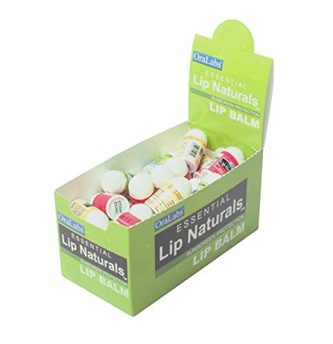 Book Cover Essential Lip Naturals | Mini Lip Balm Assorted Flavors - Approximately 50ct (Vanilla Bean, Tea Tree Mint, Bing Cherry)[SP.