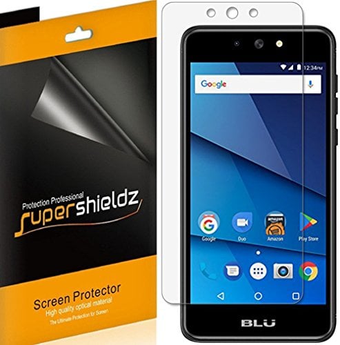 Book Cover (6 Pack) Supershieldz for BLU Advance 5.2 Screen Protector, High Definition Clear Shield (PET)