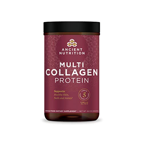 Book Cover Multi Collagen Protein Powder Pure, Formulated by Dr. Josh Axe, 5 Types of Food Sourced Collagen Peptides, Supports Hair, Joints, Skin and Nails, Made Without Gluten & Dairy, 8.6oz