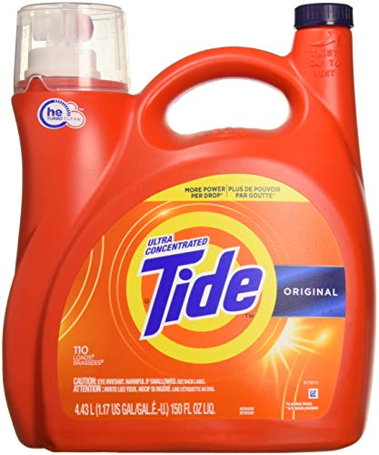 Book Cover Tide 689358585867 Ultra Concentrate High Efficiency Liquid Laundry Detergent, Original-110 Loads