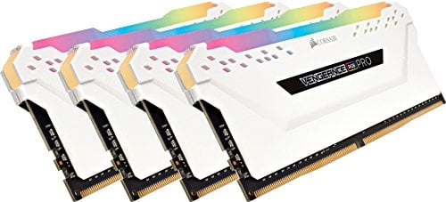 Book Cover Corsair Vengeance RGB Pro DDR4 3600MHz C18 LED Desktop Memory - White 32GB (4x8GB) (Pack of 4)