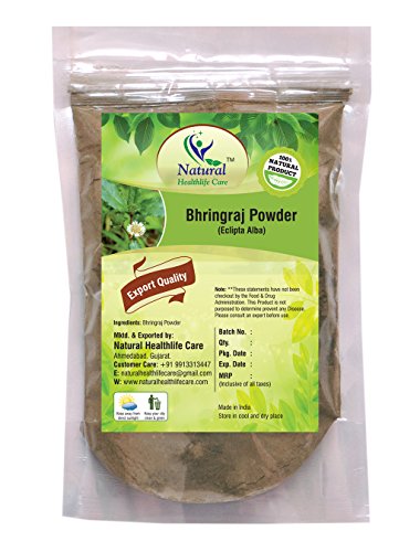 Book Cover 100% Natural Bhringraj Powder (Eclipta Alba) - Promotes Healthy Hair Growth (100 gm (0.22 lb) 3.5 ounces)