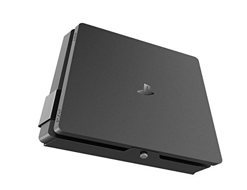 Book Cover Monzlteck New Wall Mount for PS4 Slim, Near or Behind TV, Space Saving,Customized to Perfectly Fit PlayStation4 Slim,Easy to Install