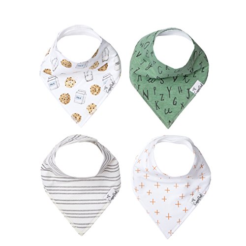 Book Cover Baby Bandana Drool Bibs for Drooling and Teething 4 Pack Gift Set â€œChip Setâ€ by Copper Pearl