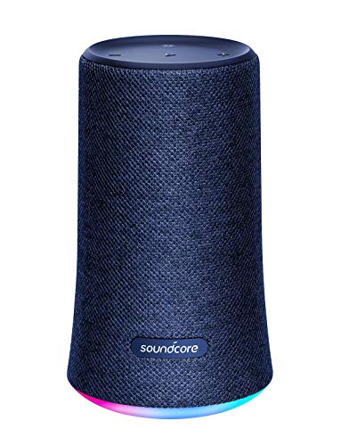 Book Cover Portable Bluetooth Speaker, Soundcore Flare Wireless Speaker by Anker, Waterproof Party Speaker with 360Â° Sound, Enhanced Bass & Ambient LED Light, IP67 Dustproof & Waterproof and 12-hour Battery Life