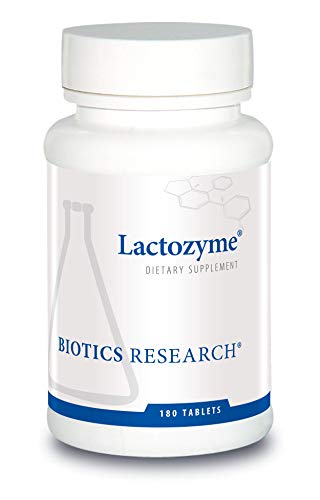 Book Cover Biotics Research Lactozyme Probiotic, GI Support, Lactobacillus acidophilus DDS 1, Bifidobacterium bifidum, Healthy Gut Flora, Supports Digestive System, Promotes Microbial Balance. 180 Tablets