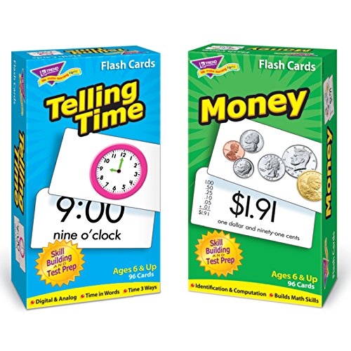 Book Cover TREND ENTERPRISES, INC. T-53905 Time and Money Skill Drill Flash Cards Assortment 3