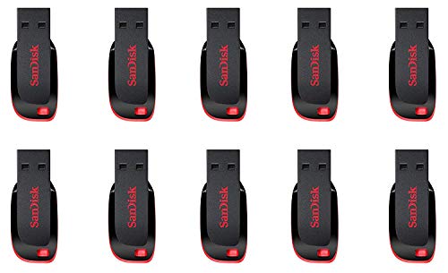 Book Cover SanDisk 8GB Cruzer Blade USB 2.0 Flash Memory Drive SDCZ50-008G (10 Pack)