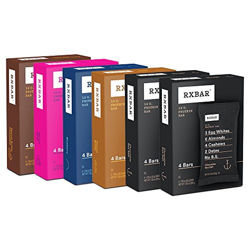 Book Cover RXBAR, Best Seller Variety Pack, Protein Bar, 1.83 Ounce (Pack of 24), High Protein Snack, Gluten Free