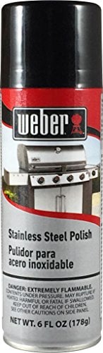 Book Cover Weber 1 Degreaser Spray Can-6 Ounce Stainless Steel Polish Exterior BBQ Grill Cleaner and Degr, 6 oz