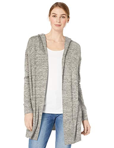 Book Cover Amazon Brand - Daily Ritual Women's Supersoft Terry Hooded Open Sweatshirt