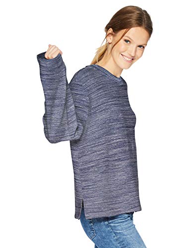 Book Cover Amazon Brand - Daily Ritual Women's Terry Cotton and Modal Boxy Long Square Sleeve Top