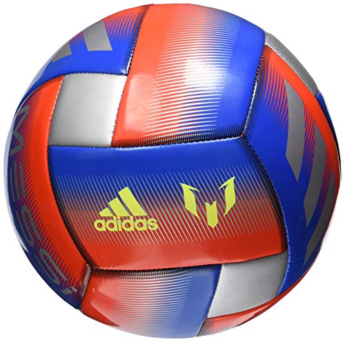 Book Cover adidas Messi Glider Soccer Ball Football Blue/Active Red/Silver Metallic, 4