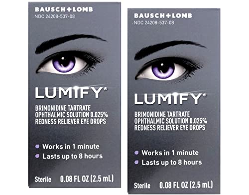 Book Cover Lumify Redness Reliever Eye Drops, 0.08 fl oz (Pack of 2)