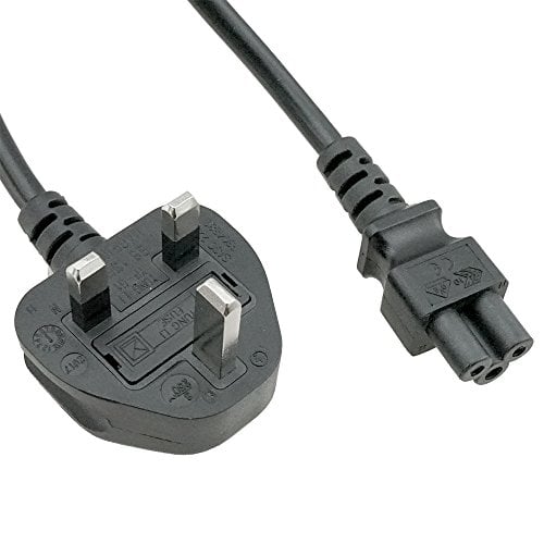 Book Cover ACP1045 UK BS1363 Standard Fused Plug to IEC C5 Laptop 6 Foot (1.83 Meters) Power Cord with UK ASTA Certification. Most commonly Used as a BS1363 UK or British Laptop Power Cord.