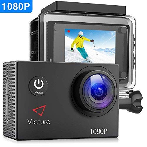 Book Cover Victure Action Camera 1080P Full HD 12MP 30m Underwater Diving Camera 2 Inch LCD Screen 170° Wide-Angle Sports Cam with 26 Mounting Accessories