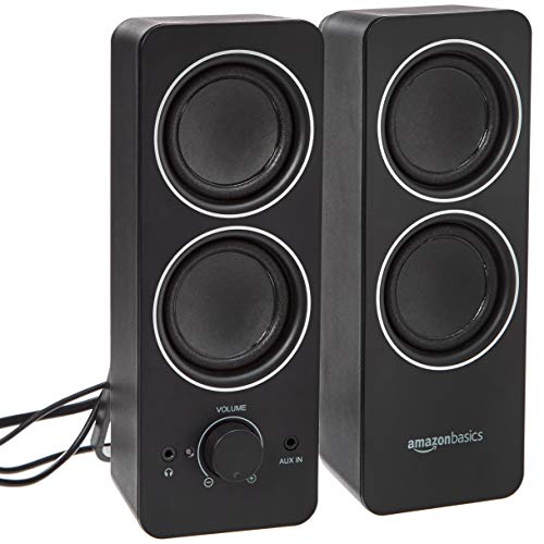 Book Cover Amazon Basics AC Powered PC Multimedia External Speakers