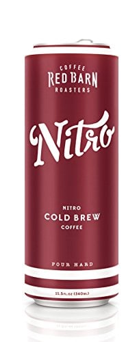 Book Cover Nitro Cold Brew Coffee (12 11.5 fl. oz. cans) | Red Barn Coffee Roasters | Shelf Stable â€“ No Preservatives | 3 Ingredients â€“ Coffee, Water, Nitrogen | 240 MG Caffeine