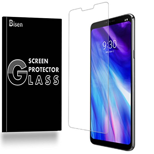 Book Cover [2-PACK] LG G7 ThinQ Screen Protector, BISEN Tempered Glass, Ultra Thin, Anti-Scratch, Anti-Fingerprint, Anti-Bubble, Lifetime Protection