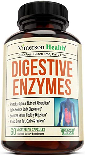 Book Cover Digestive Enzymes with Probiotics. Advanced Natural Multi Enzyme Supplement for Better Digestion and Nutrient Absorption. Helps Promote Regularity, Alleviate Occasional Bloating, and Boost Metabolism