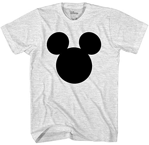 Book Cover Disney Mickey Mouse Head Silhouette Men's Adult Graphic Tee T-Shirt