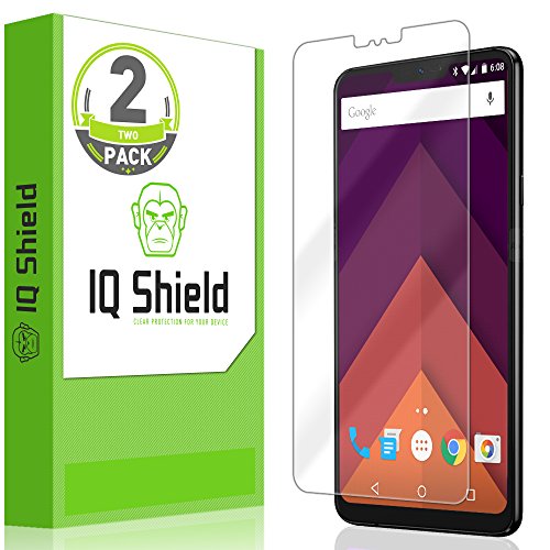 Book Cover IQ Shield Screen Protector Compatible with LG G7 ThinQ (Works with LG G7+ ThinQ)(2-Pack) Anti-Bubble Clear Film